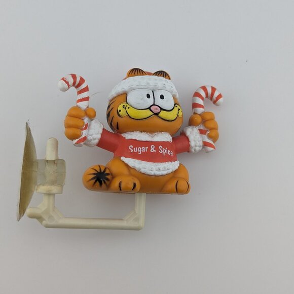 Bundle of 9 vintage collectible Garfield and Odie festive toys and cake topper - Picture 4 of 11